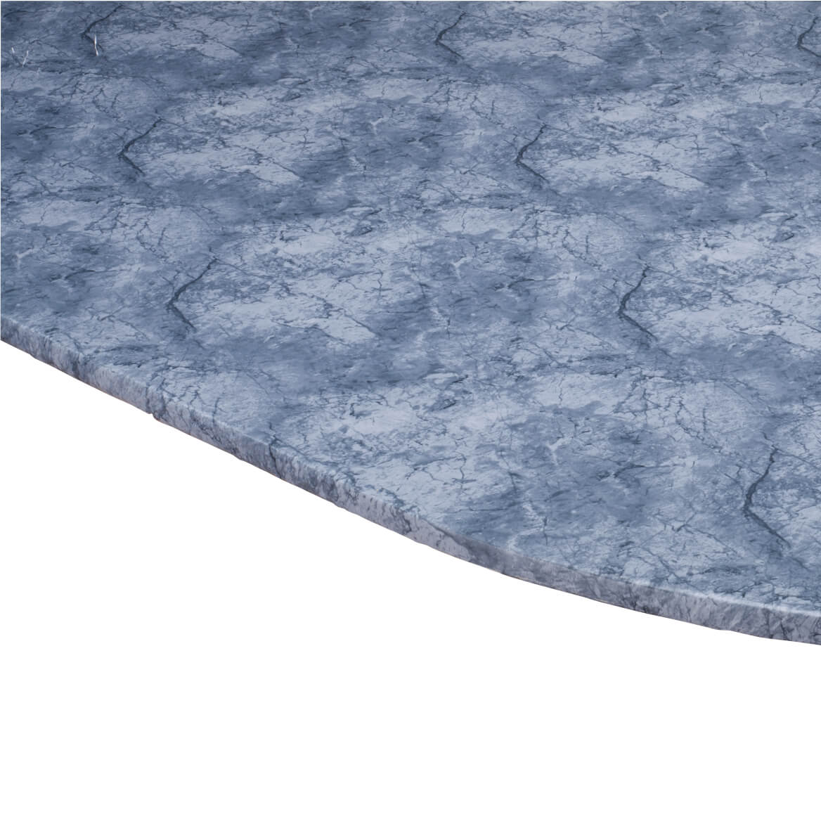 Marbled Elasticized Table Cover45"56"dia.RoundBlue