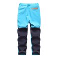 thumbnail image 5 of Zwiiyzr 2025 5-16Y Kids Boys Girls Snow Pants Fleece Lined Plush Solid Color Keep Warm Windbreak Water Proof Outdoor Hiking Ski Pants Light Blue, 5 of 8