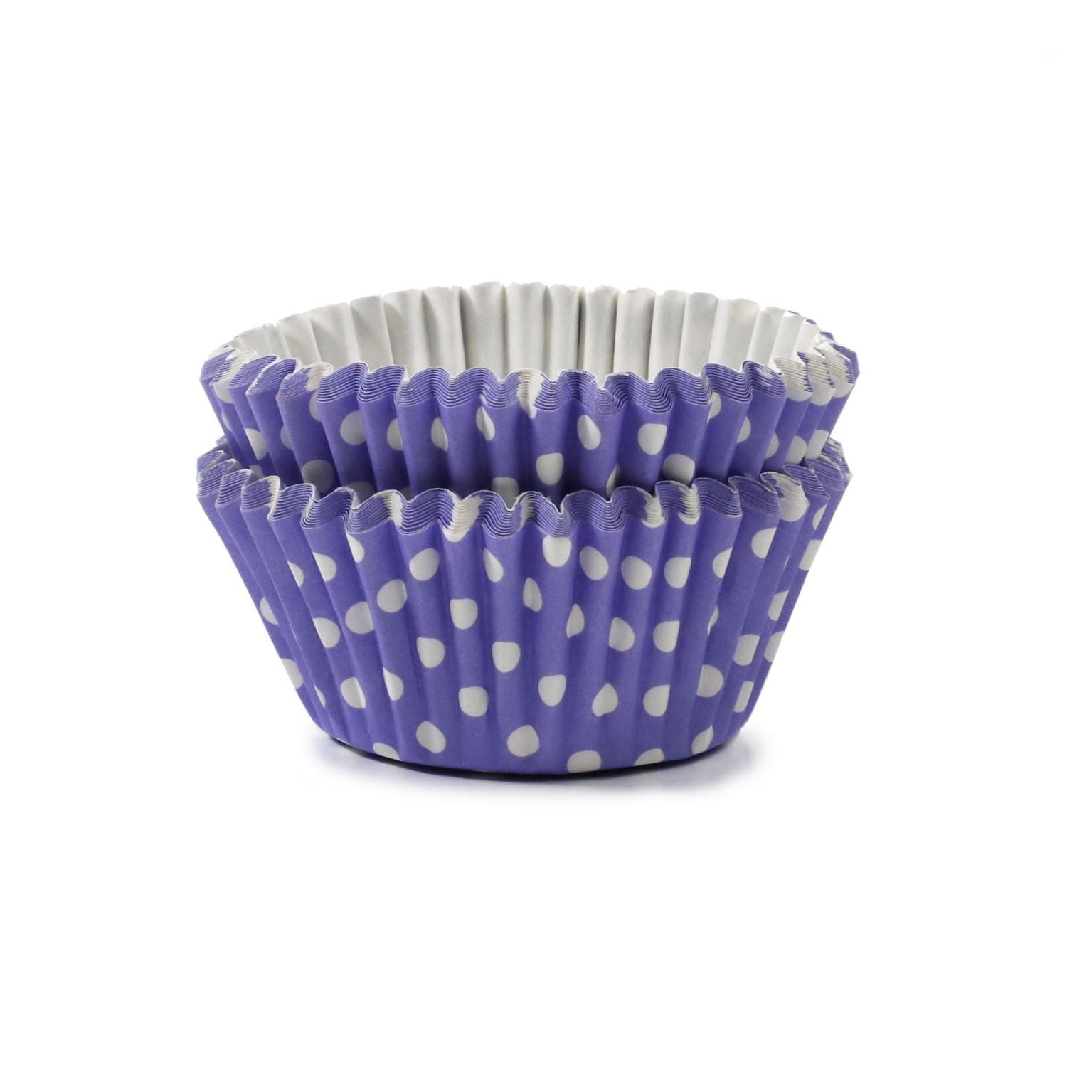 PLSB BC 24CT BLU DOT, 24 pk baking cups blue dots