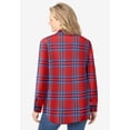 thumbnail image 3 of Woman Within Plus Size Pintucked Flannel Shirt, 3 of 6