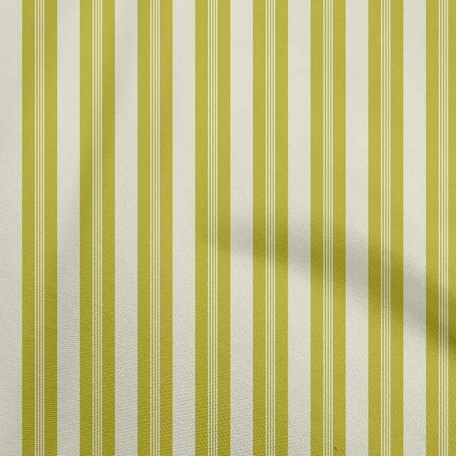 oneOone Viscose Chiffon Lime Green Fabric Stripes Sewing Craft Projects Fabric Prints By Yard 42 Inch Wide