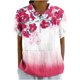 thumbnail image 1 of Blusas de Manga Corta para las Mujeres Cuello de Muñeca Lindo Lino Algodón, Impreso Suelto Camiseta para el Uso Casual, Diario Y de Verano, 1 of 8