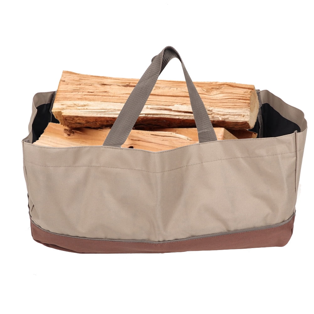 Large Heavy-Duty Log Carrier Bag – Durable Felt Firewood Carrier With Handles