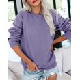 thumbnail image 2 of Sudadera Bingerlily casual de manga larga con cuello redondo para mujer, 2 of 6
