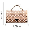 thumbnail image 7 of Women Handbag Shape Faux Pearl Inlaid Brooch Pin Denim Jacket Collar Badge Gift, 7 of 7