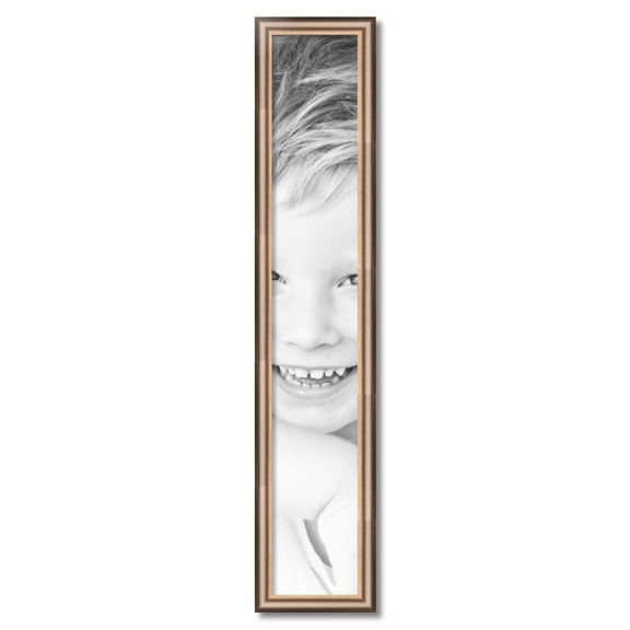 ArtToFrames 7" x 43" Anique Silver Picture Frame, 7x43 inch Silver Wood Poster Frame (WOM-4964)