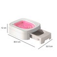 thumbnail image 4 of Entrenador De Aseo Para Gatos Entrenador de inodoro para gatos, guía de entrenamiento reutilizable para inodoro para gatos, suministros para mascotas (rosa) Wdftyju Libre de BPA, 4 of 4