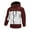 Wine, variant on qelini Windbreaker Jacket for Men Long Sleeve Coats Colorblock Hooded Zip up Jackets Casual Workout Outwear for Running