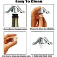 thumbnail image 5 of Champagne Sealer Stopper, 3 Pack Stainless Steel Sparkling Wine Bottle Plug  with a Longer Sealing Plug, Gifts Accessories for Champagne, 5 of 8