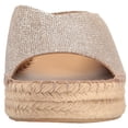 thumbnail image 2 of Franco Sarto Womens Pine Leather Open Toe Special Occasion, Platinum, Size 9.5, 2 of 4