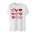 thumbnail image 3 of PNTUTB Short Sleeve T-shirt for Men's Fashion Valentine's Day Themed Prints Crew Neck Casual Loose Comfort, 3 of 5