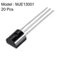 thumbnail image 2 of Transistor de potencia encapsulado en plástico Uxcell MJE13001 NPN TO-92 20PCS, 2 of 2