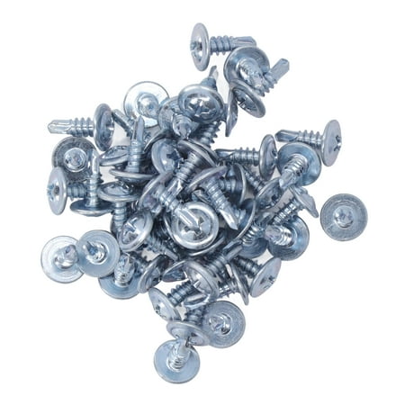 

Round Head Screws 4.2x13mm Self Drilling Screw Easy To Tighten 50PCS CarbonSteelGalvanized With For FurnitureApplianceRepair Washer