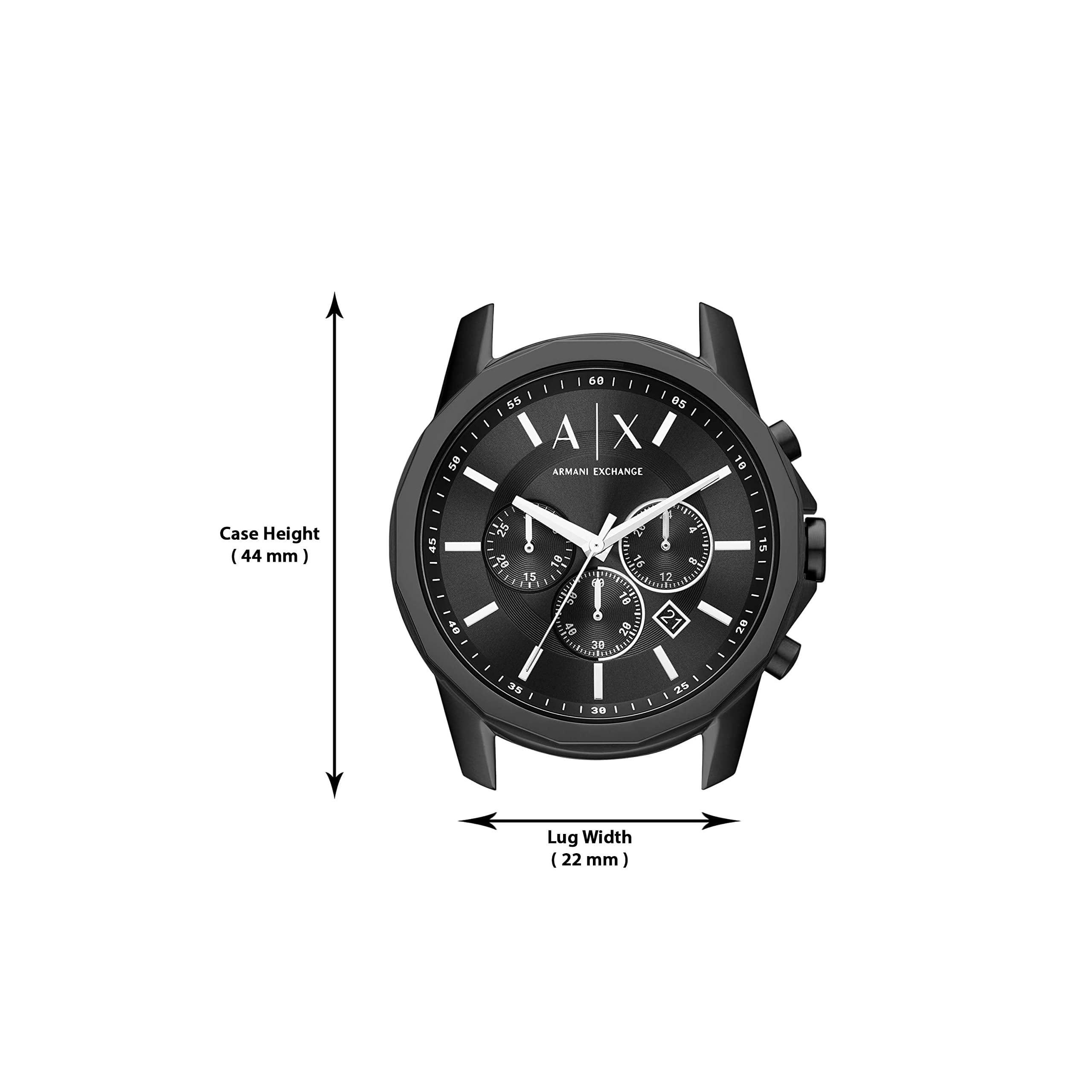 Armani Exchange Men's Classic Black Dial Watch - AX1722 - Walmart.com