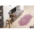 thumbnail image 4 of TAPIS DOUBLE  EN PEAU DE MOUTON NOUVELLE-ZÉLANDE 2'X6' ROSE, 4 of 4