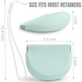 thumbnail image 3 of Silicone Retainer Case with Lanyard, Portable Aligner Holder with Vent Holes, Mouth Guard and Denture Storage Case,Slim Travel Retainer Box for Braces,Night Guard, Orthodontic Accessories,Mint Green, 3 of 7