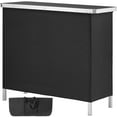 thumbnail image 2 of KFFKFF Collapsible Mobile Bar Table, Display Stand for Indoor and Outdoor Events, Gatherings, Picnics, Showcases, Comes with Transport Bag, Storage Rack and Dark Drape, 2 of 9