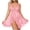 Pink, variant on Womens Fashion 2026 Women Sexy Lingerie Open Front Babydoll Dress Lace Chemise Sleepwear Mesh Nightgown with Thong