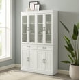 thumbnail image 2 of Crosley Furniture Stanton 2Pc Glass Door Pantry Set White - 2 Pantries, 2 of 14