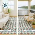 thumbnail image 4 of Addison Rugs Chantille Indoor/Outdoor Transitional Kitchen Teal Machine Washable Rectangle Rug, 3' x 5', 4 of 8