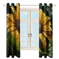 thumbnail image 3 of Sunflower Curtains Aesthetic Envrionmental Friendly Picture, Living Room Bedroom Window Drapes 2 Panel Set, 3 of 5
