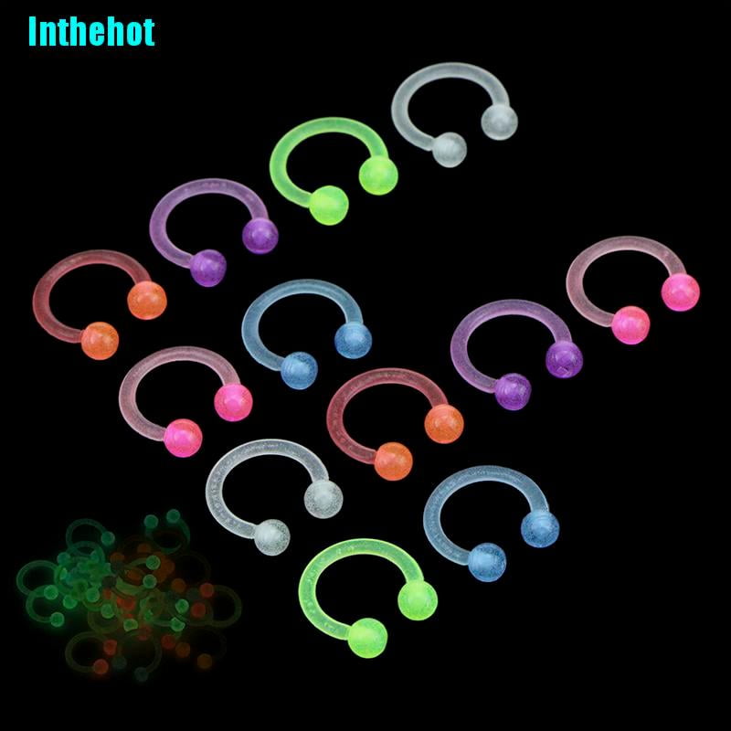 1Piece Surgical Steel Assorted Colors Labret Stud Lip Piercing Ear Cartilage Tragus Helix Ring Fashion Charming Jewelry,Gold,1.2x8x3mm