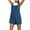 Blue, variant on Xsylife Women Denim Bib Overalls Shorts Solid Color Loose Fit Baggy Jean Jumpsuit Romper Pants with Pockets for Streetwear