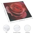 thumbnail image 3 of Qinduosi Valentine Red Rose Cloth Napkins Polyester Dinner Napkins Great for Dining Special Occasions Mother's Day Dinner Wedding Anniversary Parties 6 PCS, 3 of 7
