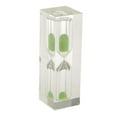 thumbnail image 6 of deevoka 4xAcrylic Clear 3 Minute Sandglass Teaching Game Brushing Timer Green, 6 of 7