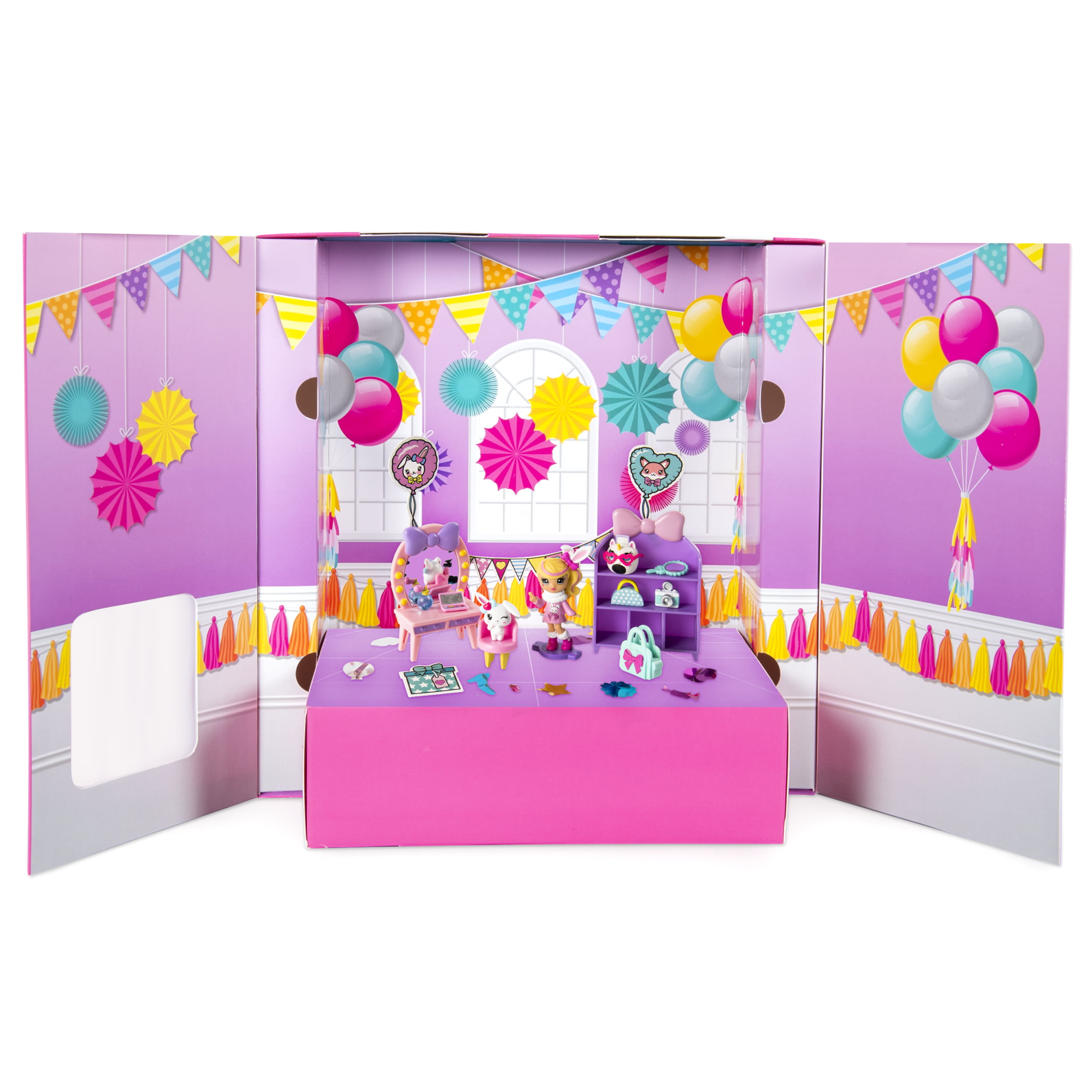 Rainbow Unicorn Party Popteenies Hayden Party Surprise Box Playset New £9.99 