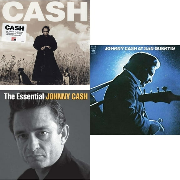 American Recordings & Essential Johnny Cash & At San Quentin [LP Vinyl Bundle]