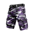 thumbnail image 5 of CONZONE Mens Cargo Shorts Buttons Summer Shorts For Men Camouflage Lightweight Loose Fit Outdoor Shorts With Pockets, 5 of 5
