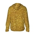 thumbnail image 3 of Fotbe Gold Glitter Men's Women's UPF 50+ Sun Protection Jacket Hooded Cooling Shirt with Pockets Hiking Outdoor Performance-Small, 3 of 9