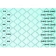 thumbnail image 1 of Ahgly Company Indoor Rectangle Trellis Turquoise Blue Contemporary Area Rugs, 5' x 7', 1 of 4