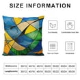 thumbnail image 5 of Acheng Short Plush Pillowcase 1 Piece Gold and Blue Abstract Art White, 5 of 5