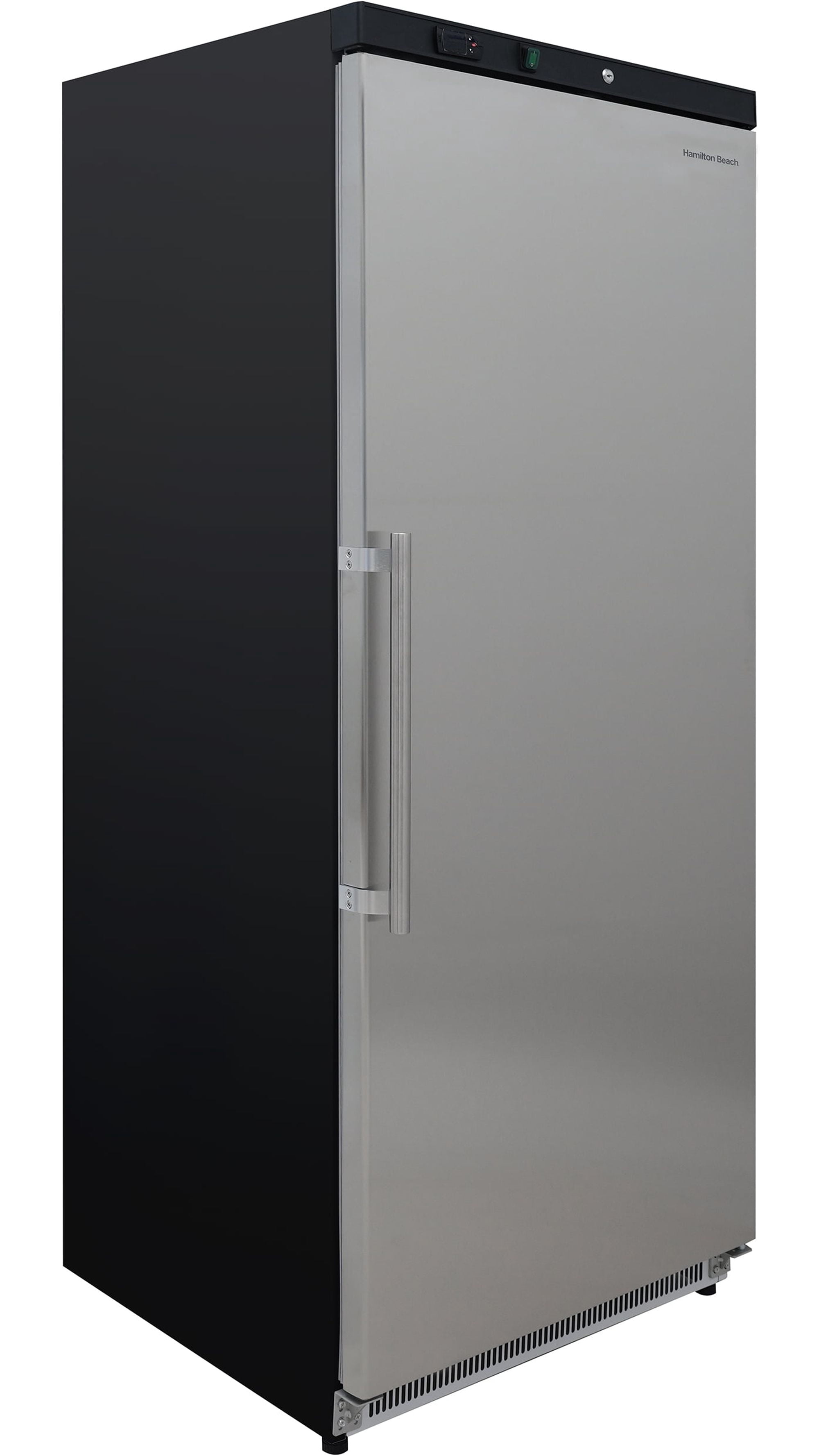 Hamilton Beach 19.2 Cu. ft. Commercial Refrigerator,  543 Liters All Fridge with Lockable Door, Stainless Steel