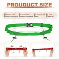 thumbnail image 2 of Uxcell Race Number Belt, Elastic Comfortable Running Belts with 6 Energy Gel Loops for Triathlon 2 Pcs & Green, 2 of 6
