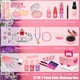 thumbnail image 2 of Kit de maquillaje Amerrly Kids para niñas, seguro, lavable, 57 unidades, niños de 4 a 12 años, 2 of 7
