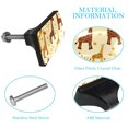 thumbnail image 3 of 4 Packs Cartoon Giraffe Crystal Glass Cabinet Knobs Drawer Handles for Kitchen Cabinets Dresser Cupboard Wardrobe Pulls Handles, 3 of 7
