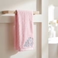 thumbnail image 4 of REGALWOVEN Hand Towels Set of 2 Embroidered Floral Pattern Decorative Towel Cotton Absorbent Soft Bathroom Hand Towel Set Pink 14" x 31", 4 of 7