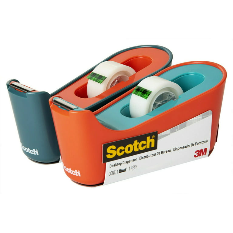 Scotch H127 Refillable Handheld Tape Dispenser, 1 Core, Plastic/Metal,  Smoke