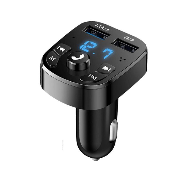 Multifunctional Car MP3 Player FM Bluetooth Receiver Car Music U Disk Supplies Dual USB Car Fast Charger