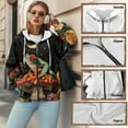 thumbnail image 4 of Yuyamidu Oversized Hoodies for Women Frog Hoodie Cute Mushroom Sweatshirt Zip Up Jackets for Women Sweatshirts Long Sleeve Jacket with Pockets XS, 4 of 8