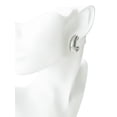 thumbnail image 5 of Time and Tru Women's Silver Plated Metal 3 Pair Hoop Earring Set, 5 of 8
