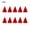 S, variant on Callipe 10Pcs Mini Santa Hat Wine Bottle Covers Plush Christmas Tableware Holder Velvet Lollipop Caps Xmas Party Decoration