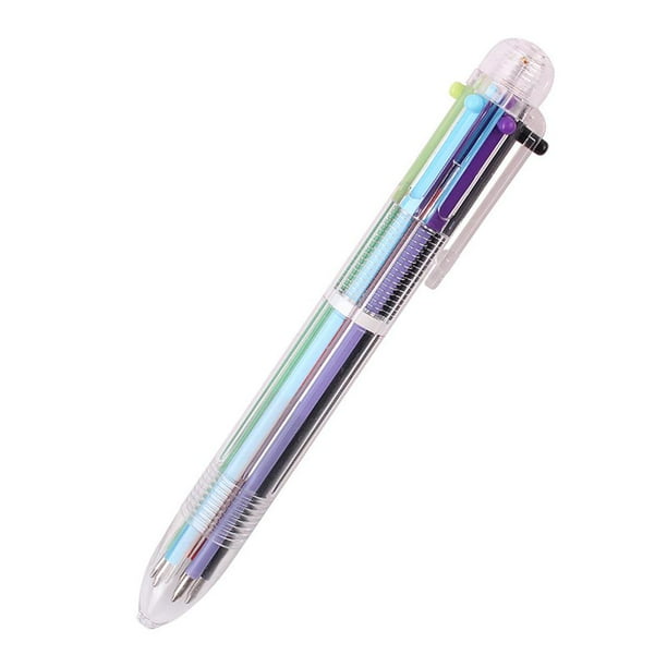 Bolígrafo multicolor - Bolígrafos retráctiles 6 en 1 de 0,5 mm para Office School