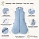 thumbnail image 2 of Saco de dormir Momcozy para niños pequeños de 12 a 24 meses, 1.5 TOG, azul, 2 of 8