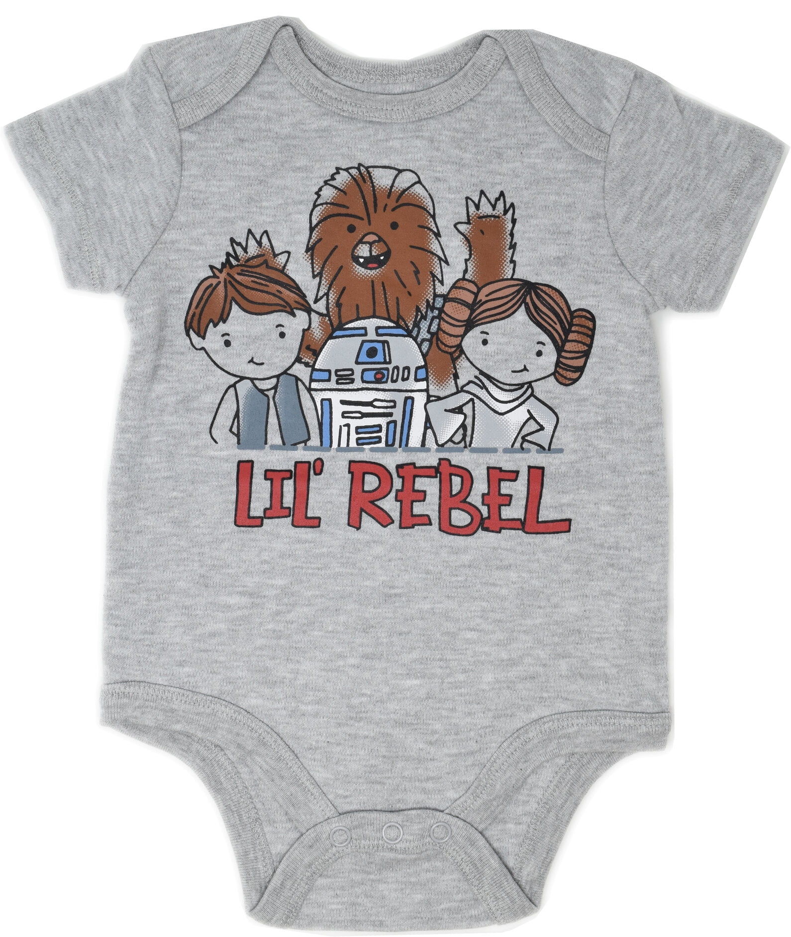 Star Wars Baby Boys' 5-Pack Short Sleeve Bodysuits Star Wars Yellow Red