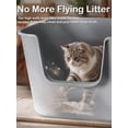 thumbnail image 3 of LivLab Mker Extra Large Cat Litter Box with High Sides - Splash-Proof Design for Big Cats & Multi-Cat Homes, 24.6in x 16.7in x 12.8in(YELLOW), 3 of 3