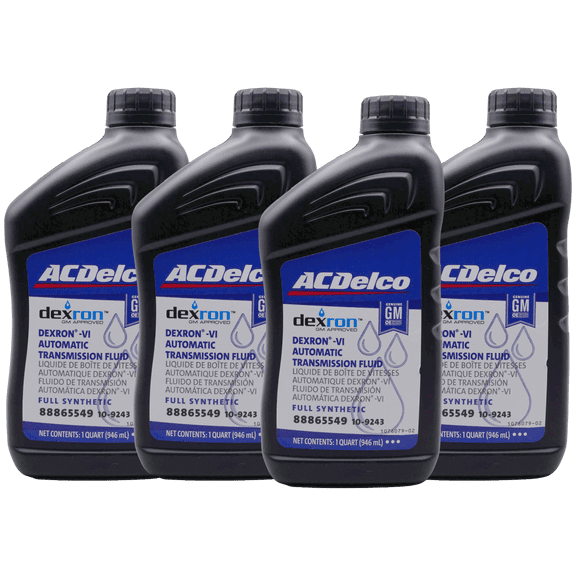 ACDelco 10-9243 (88865549) DEXRON-VI Full Synthetic Automatic Transmission Fluid, 4 Quarts